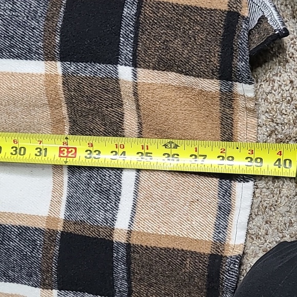 Plaid Long Plaid Shacket - Picture 6 of 6